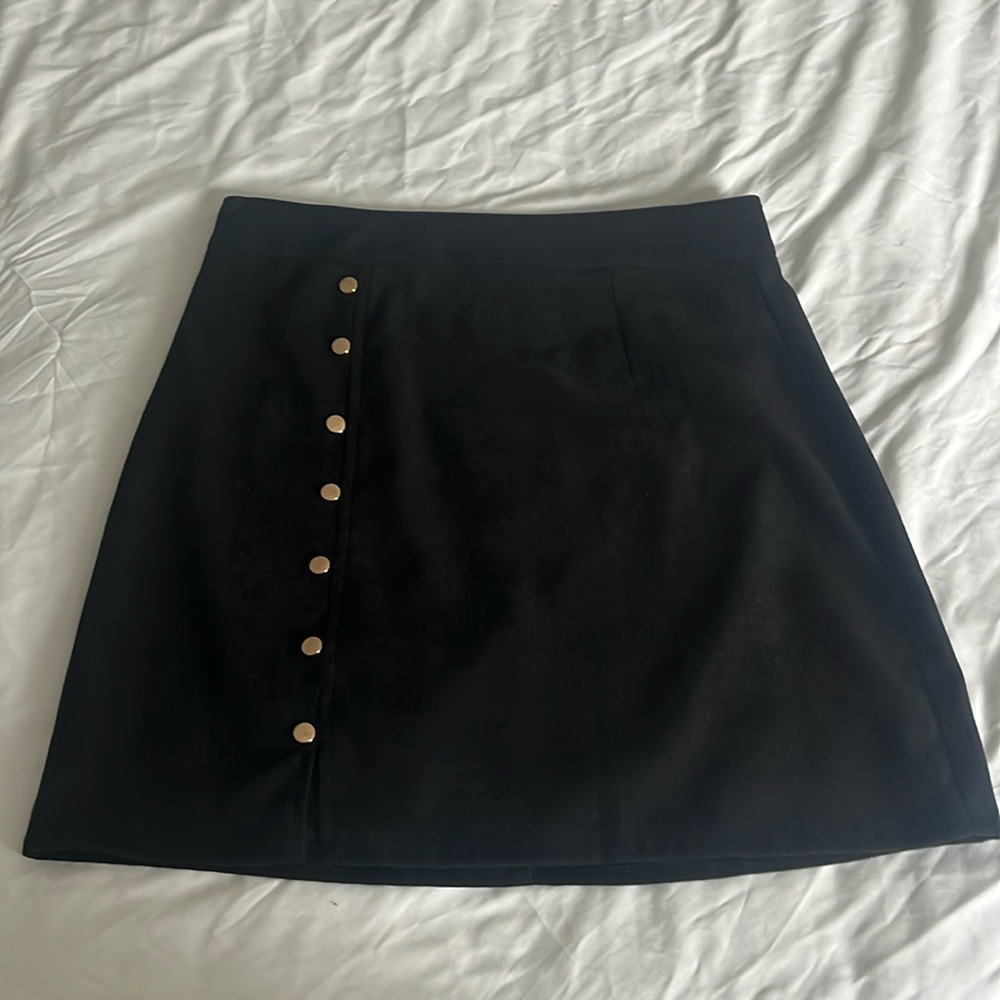WORN ONCE fake suede skirt